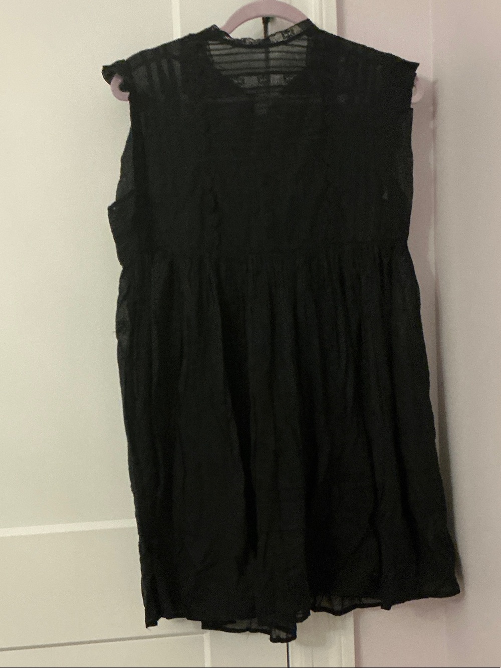 Free People Black A-Line Flow Skirt